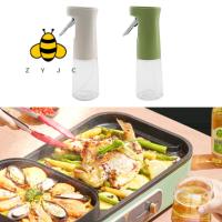 ZYJC ขวดน้ำมันโปร่งใส240Ml สเปรย์แก้วแบบพกพาน้ำมันมะกอก Mister BBQ