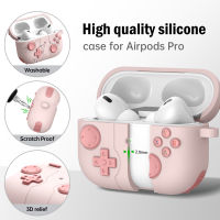 เคส ใช้สำหรับ Airpods 1/2 3 และ pro2 ทรง XBOX ซิลิโคน นิ่ม พร้อมห่วงคล้อง