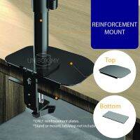 Monitor Arm Reinforcement Plate แผ่นรองขาหนีบจอ กันรอยโต๊ะ แผ่นยึดเหล็กเสริมแรงที่ไม่ซ้ำใครสำหรับขาตั้งจอภาพ ขาตั้งโต๊ะ การป้องกันตารางพื้นผิวป้องกันการเสียรูป