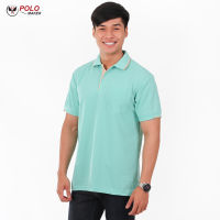 เสื้อโปโล KanekoTK สีสด ยับยาก สีเขียวอาร์คติค PK027 (ชาย) - PMKPOLOMAKER