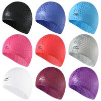 Silicone Ultrathin Swimming Cap Men Women Plus Size Adults Swimming Hat High Elastic Ear Protection Long Hair Sports Caps Swim Caps