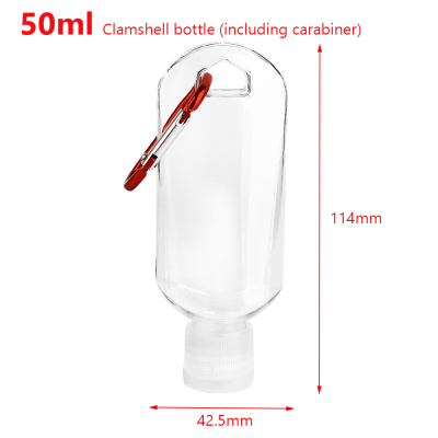 NEW Transparent Hook Portable Sanitizer Bottle Sub-bottle Empty Bottle