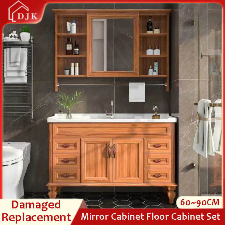 Ceramic Washbasin Combination Integrated Dressing Table Mirror