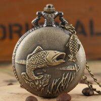 【CW】☏  Fishing Sculpture Necklace Fob Chain Steampunk Gifts   Accessory