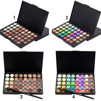 40 Colors Eyeshadow Palette Matte and Shimmer Colorful Bright Colors Eye Shadow Professional Makeup Palettes with Brush