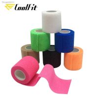 ♤ CoolFit 5CMx450CM Self Adhesive Elastic Bandage Non-woven Fabric Tape Fitness Gear Knee Elbow Support Injury Pad 24 Colors