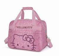 Sanrio Hello กระเป๋าเครื่องสำอางล้างกระเป๋าการ์ตูนถุงเก็บกระเป๋าเดินทางกระเป๋าแม่สาวกระเป๋าสะพาย Messenger ได้