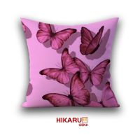 【hot】▦۩┇ Pink Cushion Cover Doublse Side Pillowcase Short 45x45 Sofa