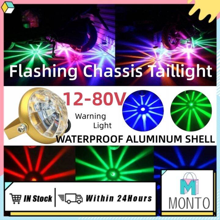 Universal 12V80V LED Flashing Chassis Taillight Antifog Parking Brake