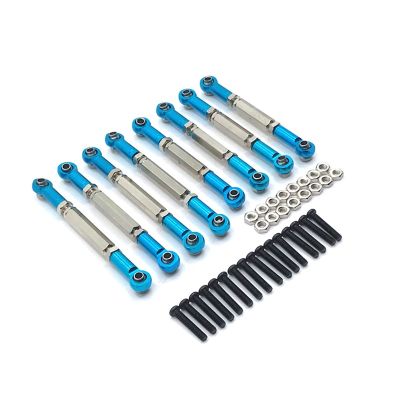 Metal Pull Rod Steering Link Rod Set Parts for MN D90 D91 D96 D99S MN99S MN90 1/12 WPL C14 C24 1/16 RC Car Upgrade Accessories