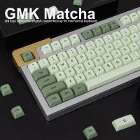 GMK Matcha 126 Keycaps XDA Profile DYE-SUB กุญแจหมวกภาษาอังกฤษญี่ปุ่นพวงกุญแจเฉพาะตัวสำหรับเกมคีย์บอร์ดเชิงกล