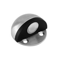 Non Punching Sticker Hidden Stainless Steel Rubber Door Stopper Door Holders Catch Floor Mounted Nail-free Door Stops Door Hardware Locks