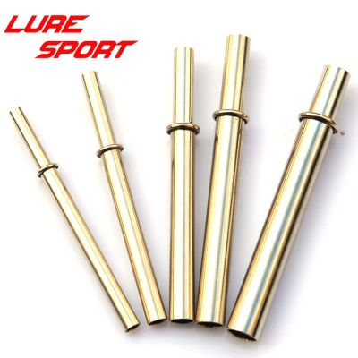 LureSport 5 sets Brass Ferrules Chrome Plated Rod connecting tube Mix Size Rod Building Component Repair Pole DIY Accessory Accessories