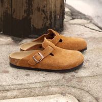 【จัดส่งฟรี】Birkenstocksˉ Men/Women Classic Cork Slippers Beach Casual Shoes Boston Series 35-46TH