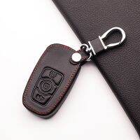 ◐☃☒ Hot sale Genuine Leather Car Key Fob Cover for Great Wall Haval H6 2015 C50 Hoist Case Key Wallet Key Chain Auto Accessorie