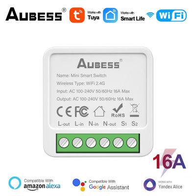 Tuya Zigbeewifi Smart Switch 16A 2-Way Control Smart Home Switch การควบคุมด้วยเสียงทำงานร่วมกับ Alice Alexa Home Smart Life