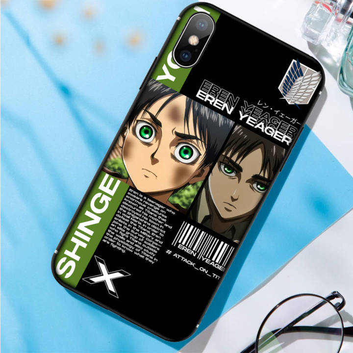 ttl4-attack-on-titan-eren-อ่อนนุ่ม-high-quality-ซิลิโคน-tpu-phone-เคสโทรศัพท์-ปก-หรับ-iphone-7-8-11-12-13-14-pro-xs-max-se-x-xr-plus-se