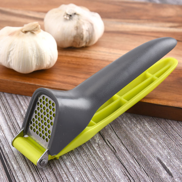 Garlic Press, 304 Stainless Steel Garlic Crusher, Rust Proof, Heavy Duty  Garlic Mincer With Square Hole, Kitchen Tools