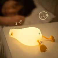 ❖✐ Silicone Squishy Duck Lamp Led Children Night Light Rechargeable Child Holiday Gift Sleeping Creative Bedroom Desktop Decor Lamp