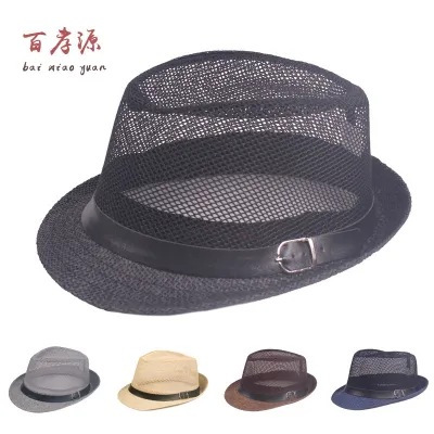 [COD] Net bowler hat mens net spring and summer mesh sunshade middle-aged elderly cool