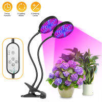 Plant Grow Light W Full Spectrum LED Grow Lights for Indoor Plants with Timer Switch Modes Adjustable with Desk Clip