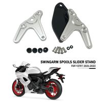 ✓ อุปกรณ์เสริมมอเตอร์ไซค์สำหรับยามาฮ่า YZFR7 R7หลอดสวิงอาร์มอลูมิเนียม CNC ยืนเลื่อนปรับสกรู YZF R7 Yzfr7 2021 2022 2023