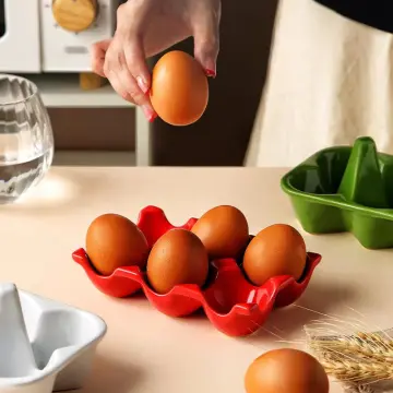 Plastic Egg Holder for Refrigerator 3-Layer Flip Fridge Egg Tray Container  Kitchen Countertop Fresh Egg Storage Container