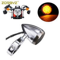 ZORBYZ Chrome 41Mm Front Relocation Fork Clamp ไฟเลี้ยวสำหรับ Harley Sportster Dyna Bobber