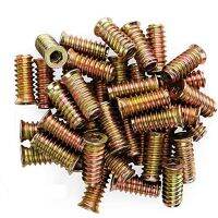 500Pcs M6 x 15mm Furniture Screw in Nut Threaded Wood Inserts Bolt Fastener Connector Hex Socket Drive