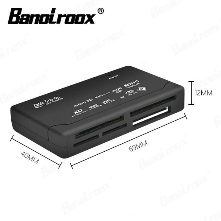 cw-banolroox-all-in-one-card-reader-black-usb-2-0-sd-card-reader-adapter-for-tf-cf-sd-m2-mmc-ms-xd-multifunction-card-reader
