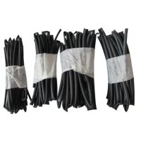 4pcs/set 3mm 4mm 5mm 6mm Diameter Heat Shrink Tube Electrical Equipment Polyolefin Insulated Sheath Auto Cable Wrap Wire DIY Cable Management