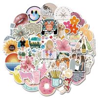 10/20/50pcs Cute Ins Style Aesthetic Bohemian Vsco Stickers for Laptop Skateboard Bike Luggage Scrapbooking Cool Vinyl Decals Stickers Labels