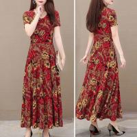 Elegant Summer Dress Soft Lady Summer Dress Loose Pullover Plus Size Summer Dress Dress-up