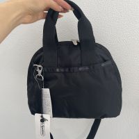 LeSportsac guinness confirmed Japanese portable oblique satchel female black bag 3354 shells interlayer joker more pure color