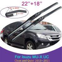 สำหรับอีซูซุ MU-X UC 2013 ~ 2021 2014 2015 2016ไร้กรอบ Wiper Karet กันหิมะสติ๊กเกอร์ประดับรถยนต์ที่ปัดน้ำฝนกระจกหน้าด้านหน้า