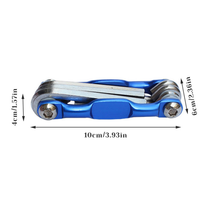 dtake-ชุดซ่อมจักรยานแบบก้านไขควงประเเจจของ-hex-allen-มีหลายชุดเครื่องมือซ่อมแซมสำหรับจักรยานขนาด7อิน1น้ำหนักเบาพกพาได้