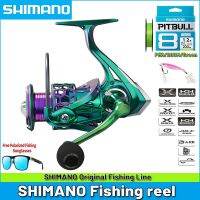 ล้อเหล็กทะเลหมุนโลหะสี Shimano ของแท้100% ล้อสมอเรือ Peralatan Pancing หล่อยาว Shimano เอ็นตกปลา