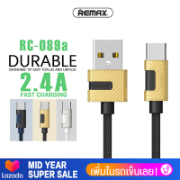 สายชาร์จ REMAX รุ่น RC-089 อุปกรณ์มือถือ รองรับกระแสไฟ 2.4A(max) สายชาร์จ Micro/ Lightning /Type-c