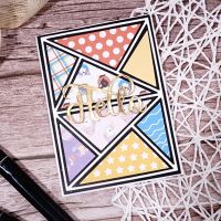 8pcs Triangle Backgrounds 2022 New Arrivals Cutting Dies Metal Scrapbooking Decoration Album Kraft Paper Cards Embossing Craft