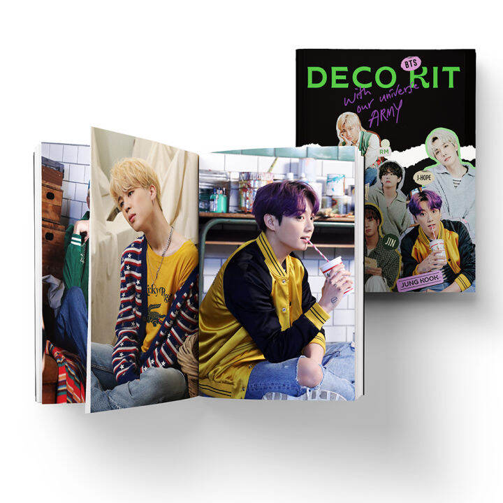 โฟโต้บุ๊ค-photobook-อัลบั้มรูปภาพ-52-หน้ารวมปก-ขนาด-10-5-14-cm-kpop-บีทีเอส-bts-deco-kit