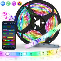 USB LED Strip Lights WS2812B Dreamcolor Bluetooth Control Luces Flexible Lamp Diode Tape 1-20m Livingroom Home Party Decoration LED Strip Lighting