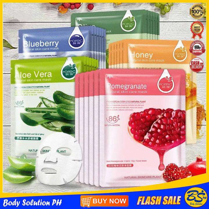 ORIGINAL KOREAN STYLE ROREC FACE MASK 5 SCENTS (ALOE VERA, BLUEBERRY
