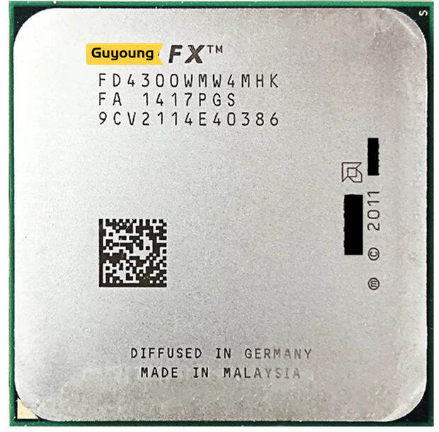 FX-Series FX-4300 FX 4300 3.8 GHz Used Quad-Core CPU Processor ...