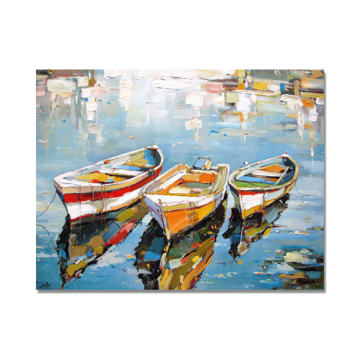 3-boats-oil-canvas-painting-sea-landscape-posters-and-prints-wall-art-picture-for-living-room-home-decor-cuadros