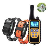 800m Electric Dog Training Collar Remote Control Waterproof Rechargeable with LCD Display for All Size Bark-stop Collars