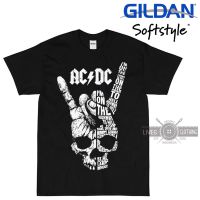 Hot sale AC/DC band Rock Band graphic Mens 100% Cotton Round Neck Short Sleeve T-Shirt  Adult clothes