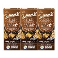 บาลานซ์ ซีเรียลดริ๊งค์ รสดาร์กช็อกโกแลตแท้ BALANCE Cereal Drink Dark Chocolate 4Care ฟอร์แคร์