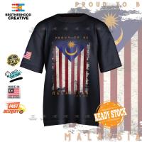 New Fashion(READY STOCK) MALAYSIA Tshirt Negeri Graphic design   proud to be malaysian [T-Shirt Premium Cotton] 2023