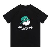 【Feb】 Golf T Shirt Fit Men Women Summer Cotton Top Malbon Golf Bucket Hat Short Sleeve Fashion Couple Loose Golf Clothing