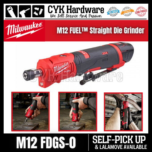 Milwaukee M12 FUEL™ Straight Die Grinder M12 FDGS0 Lazada